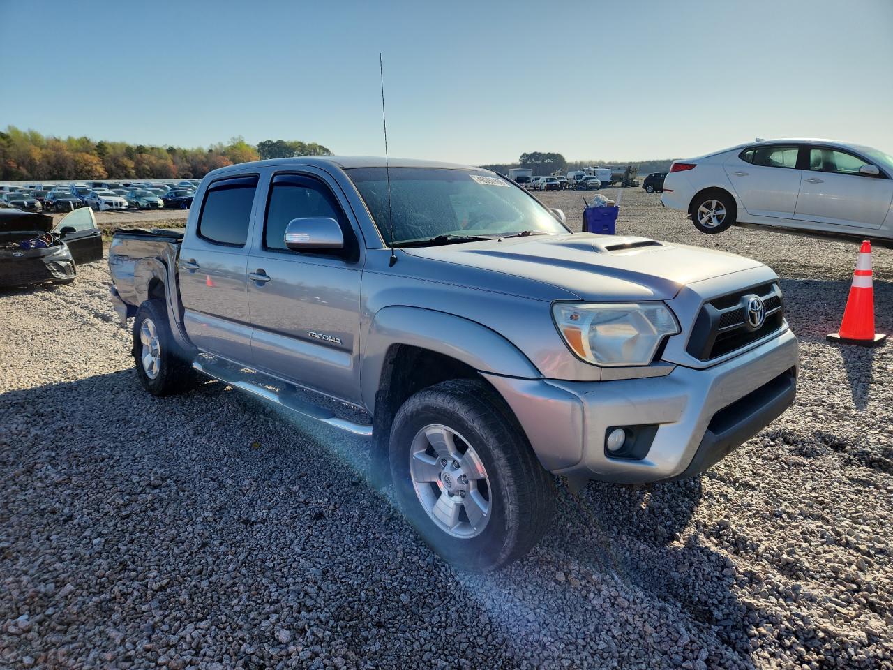 2014 Toyota Tacoma Prerunner V6 Silver vin: 5TFJU4GN3EX058345