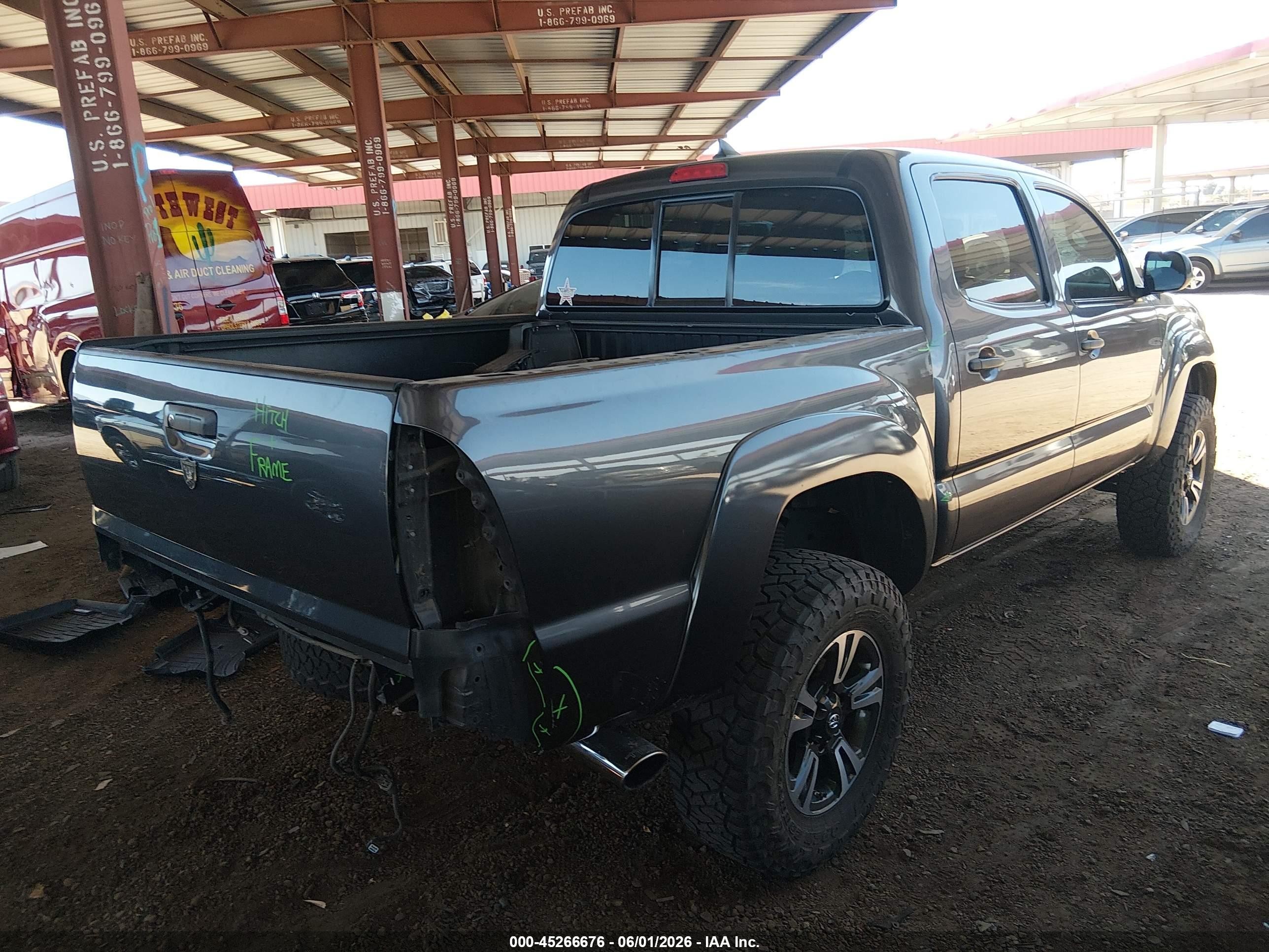 2015 Toyota Tacoma Prerunner V6 Серый vin: 5TFJU4GN3FX079097