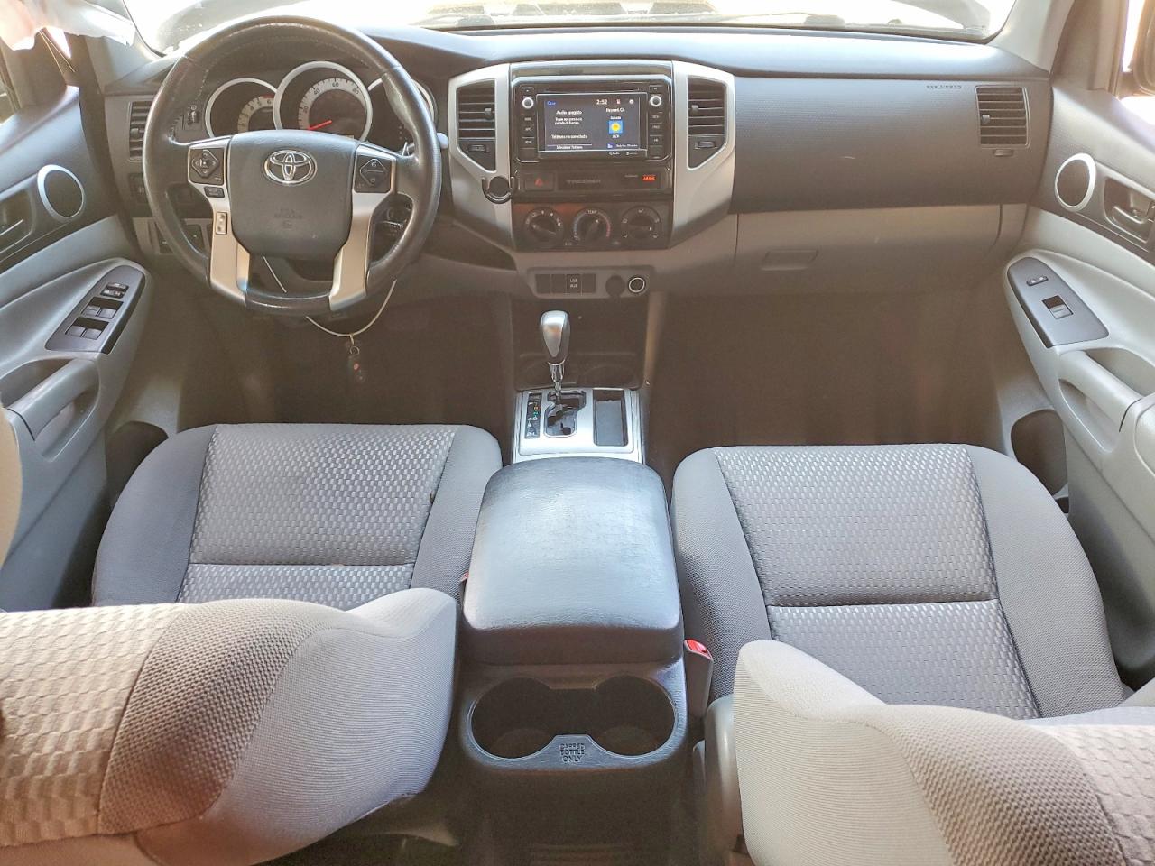 2015 Toyota Tacoma Double Cab Prerunner Gray vin: 5TFJU4GN4FX069825