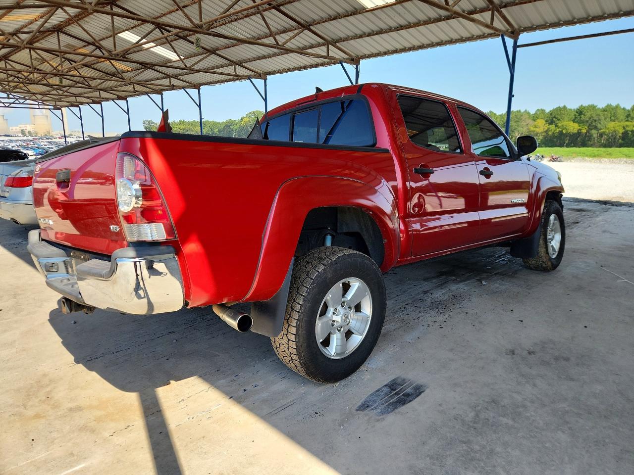 2015 Toyota Tacoma Double Cab Prerunner Red vin: 5TFJU4GN4FX074068