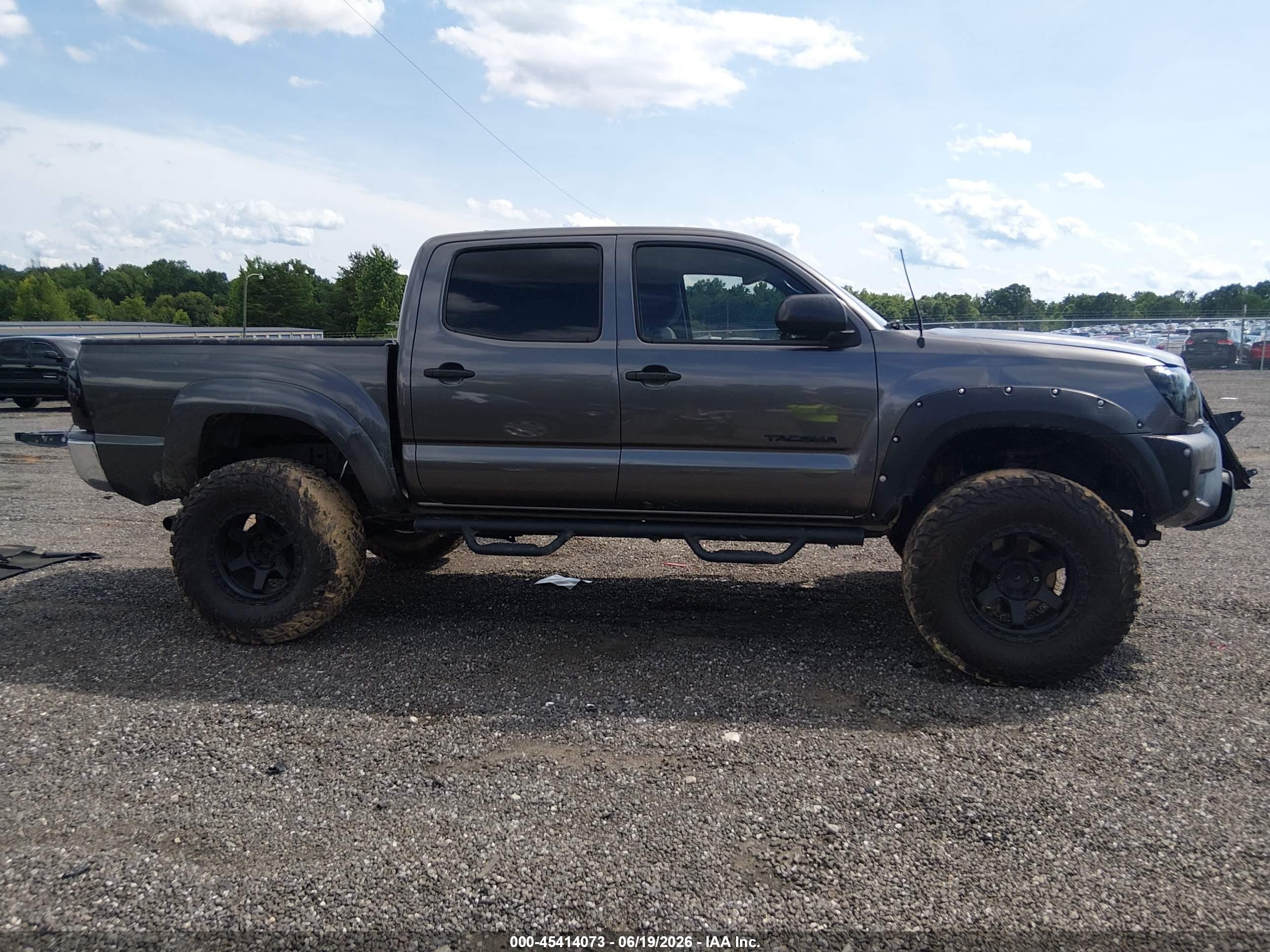 2012 Toyota Tacoma Prerunner V6 Gray vin: 5TFJU4GN5CX027904