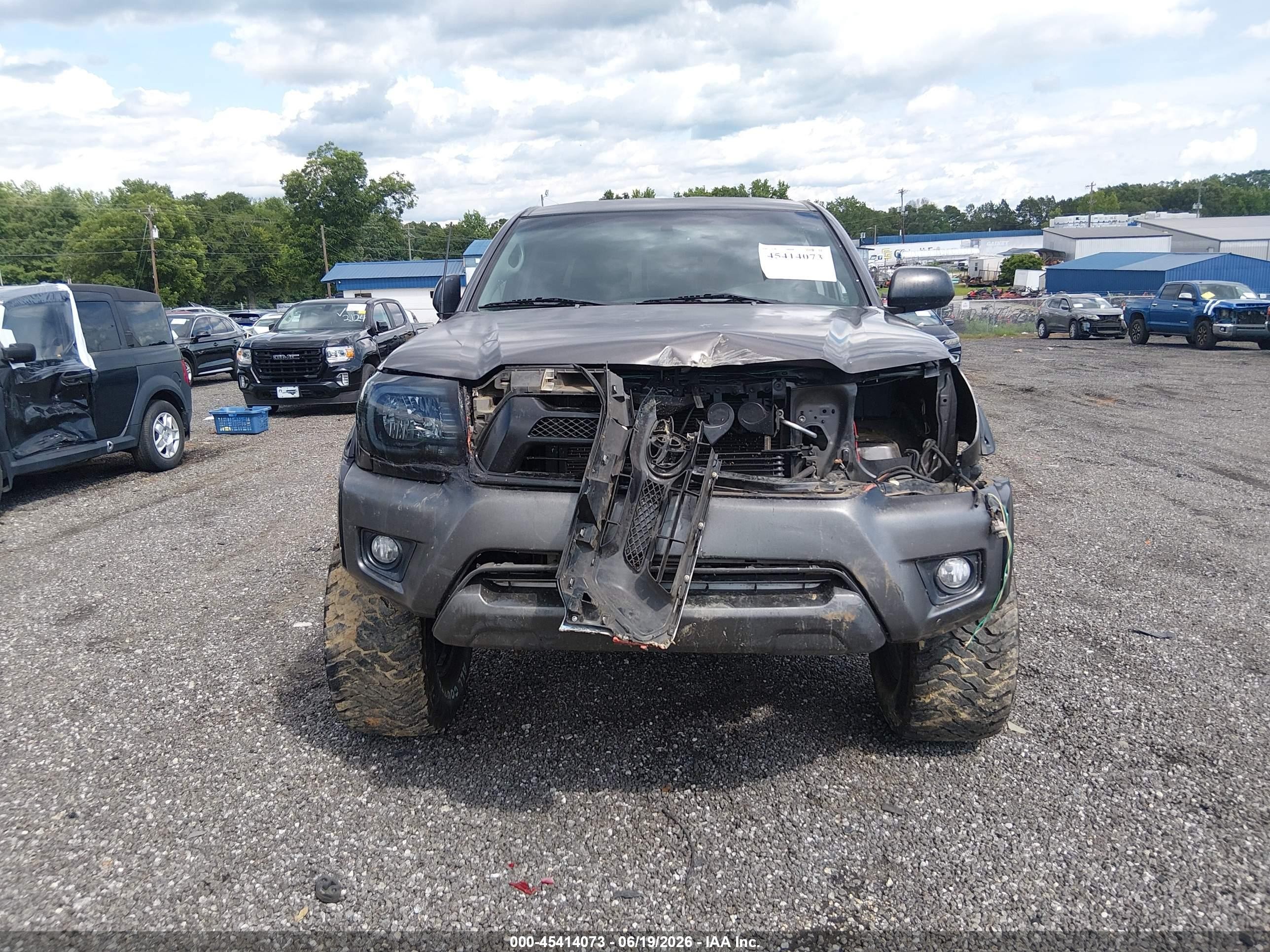2012 Toyota Tacoma Prerunner V6 Gray vin: 5TFJU4GN5CX027904