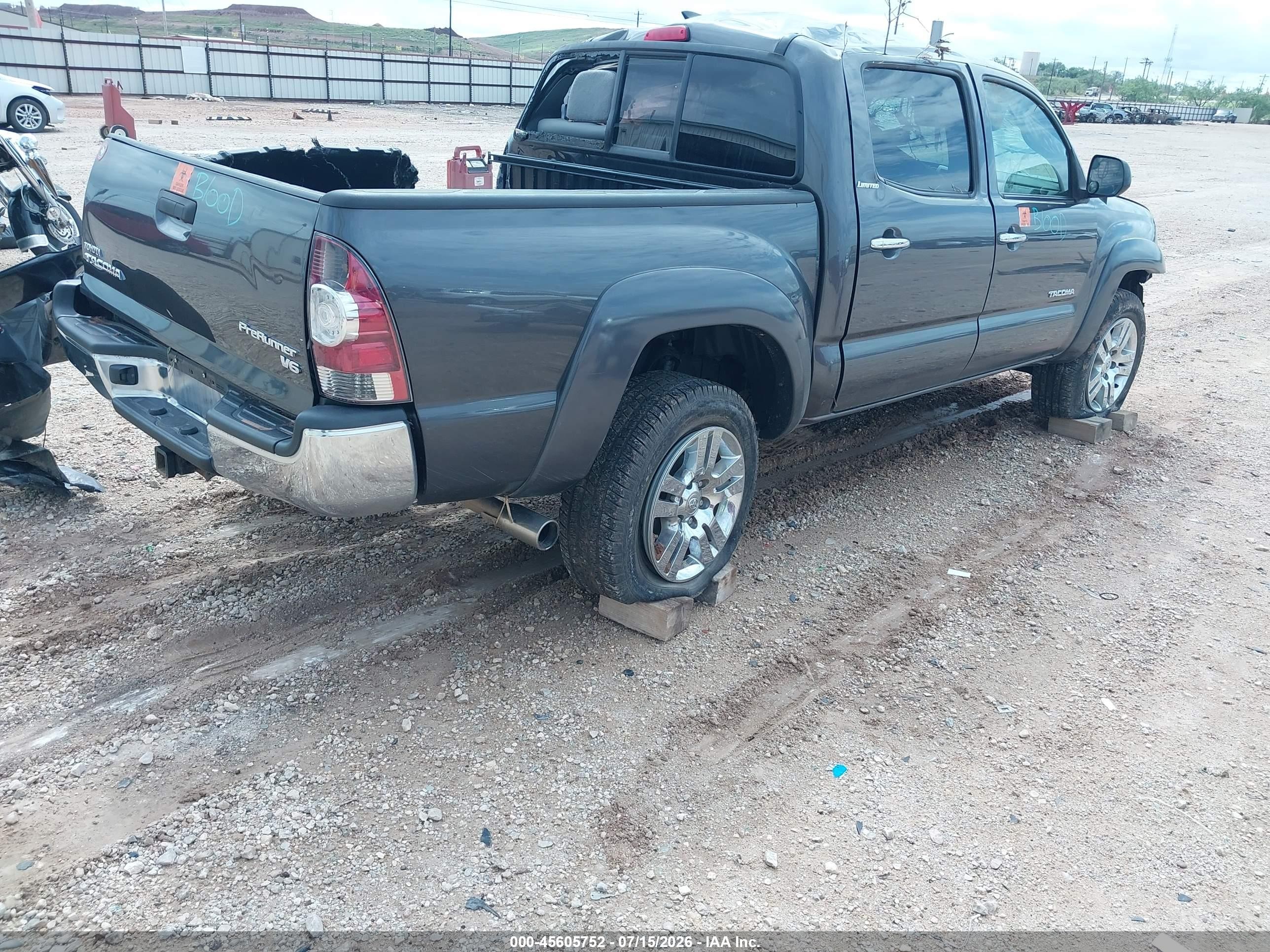2013 Toyota Tacoma Prerunner V6 Black vin: 5TFJU4GN5DX032389
