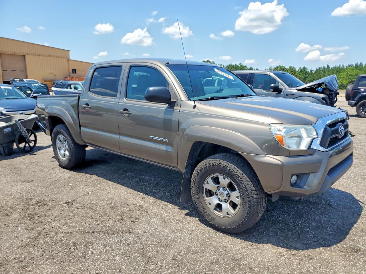 2013 Toyota Tacoma Double Cab Prerunner Brown vin: 5TFJU4GN5DX050505
