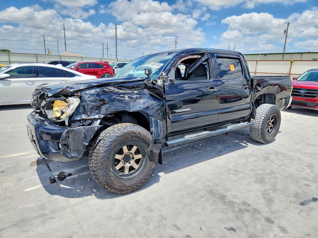 2015 Toyota Tacoma Double Cab Prerunner Black vin: 5TFJU4GN5FX081949