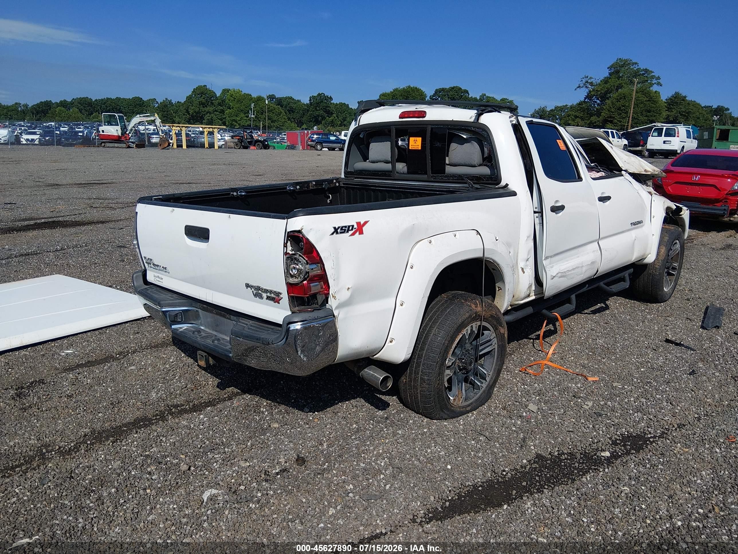 2013 Toyota Tacoma Prerunner V6 White vin: 5TFJU4GN6DX045569