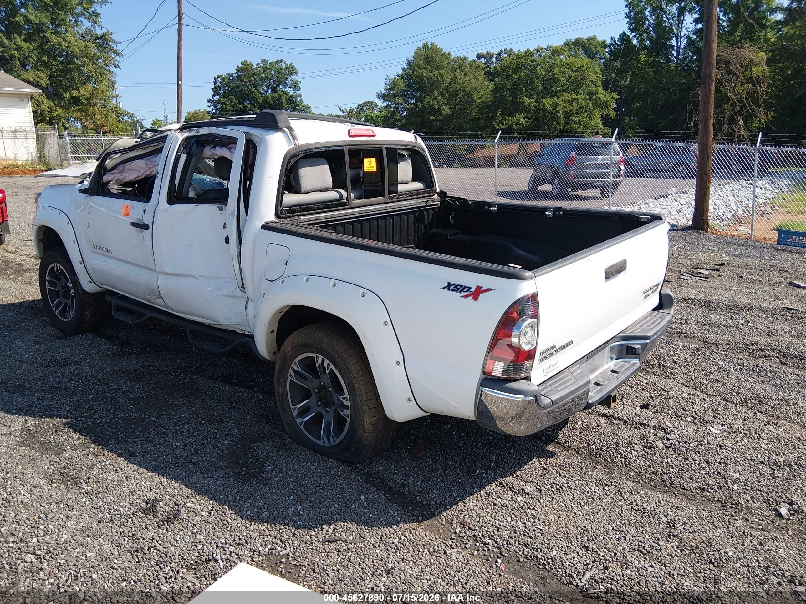 2013 Toyota Tacoma Prerunner V6 White vin: 5TFJU4GN6DX045569