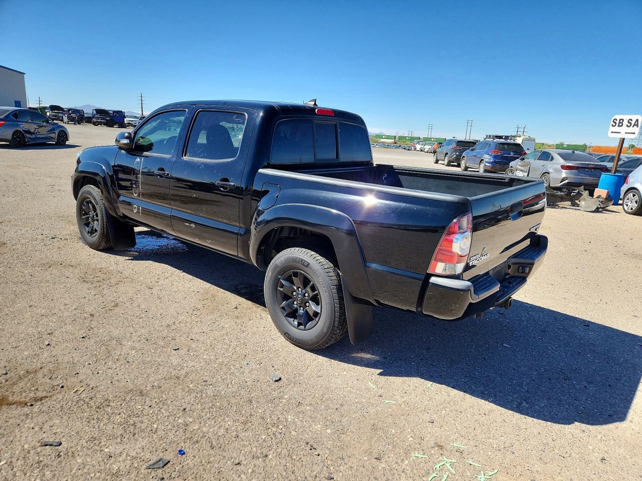 2015 Toyota Tacoma Double Cab Prerunner Black vin: 5TFJU4GN6FX079773