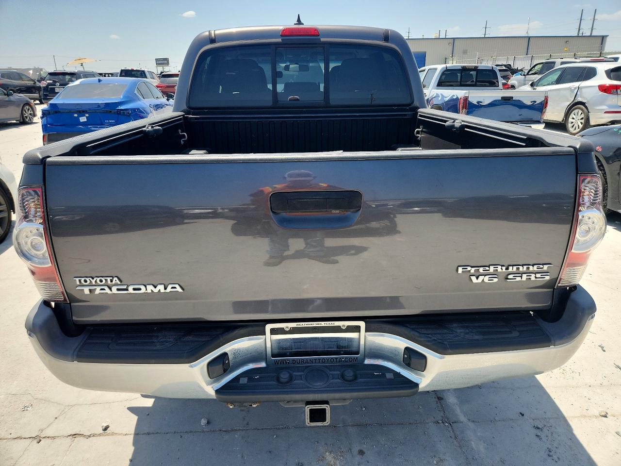 2015 Toyota Tacoma Double Cab Prerunner Gray vin: 5TFJU4GN6FX087775