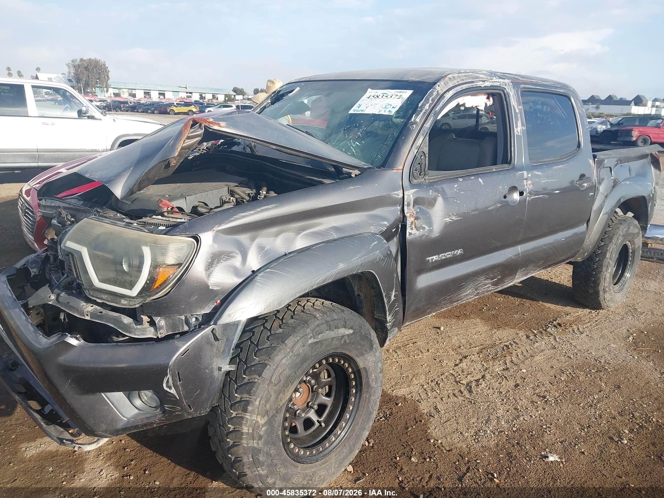 2012 Toyota Tacoma Prerunner V6 Gray vin: 5TFJU4GN7CX015138