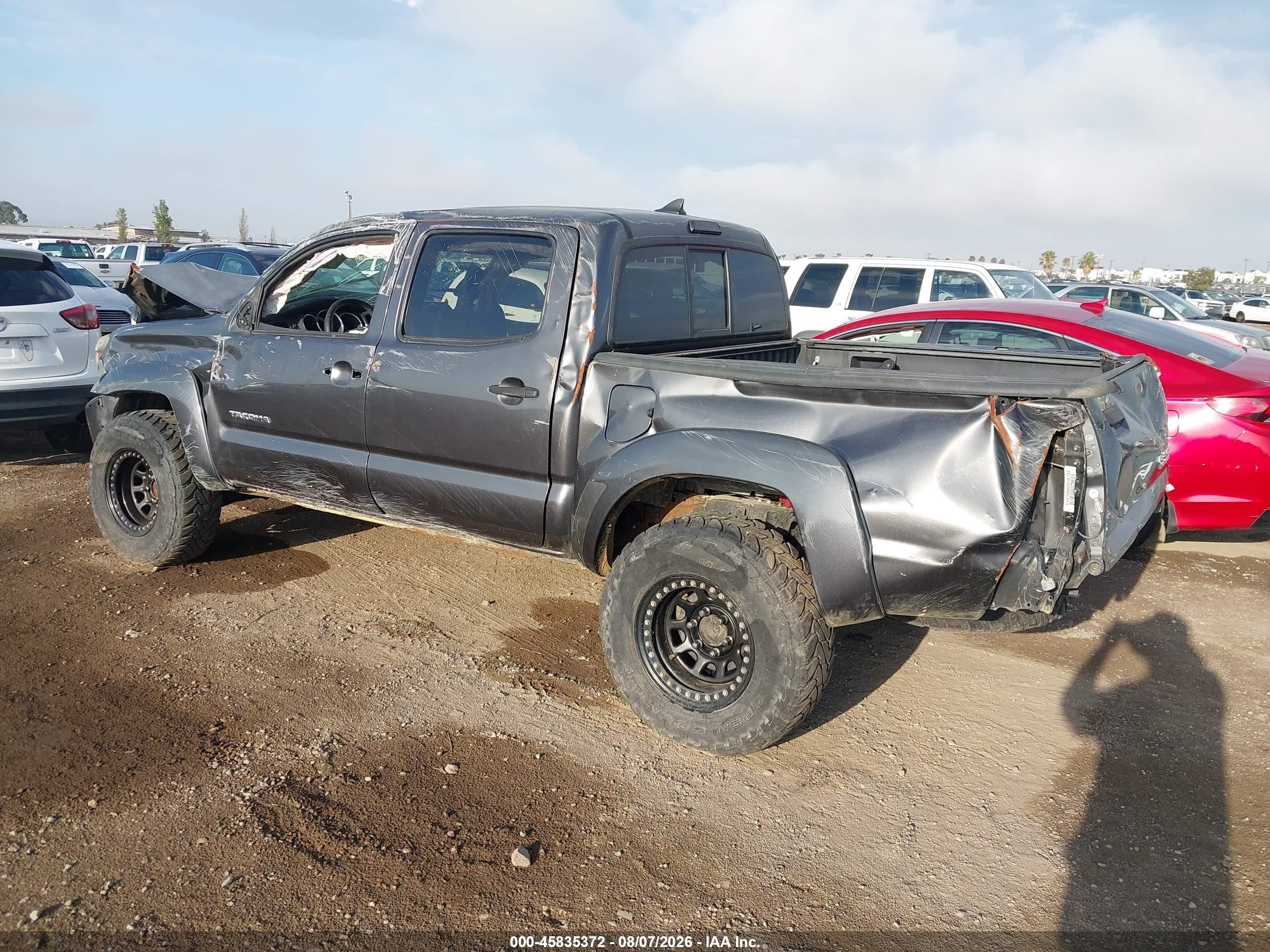 2012 Toyota Tacoma Prerunner V6 Gray vin: 5TFJU4GN7CX015138