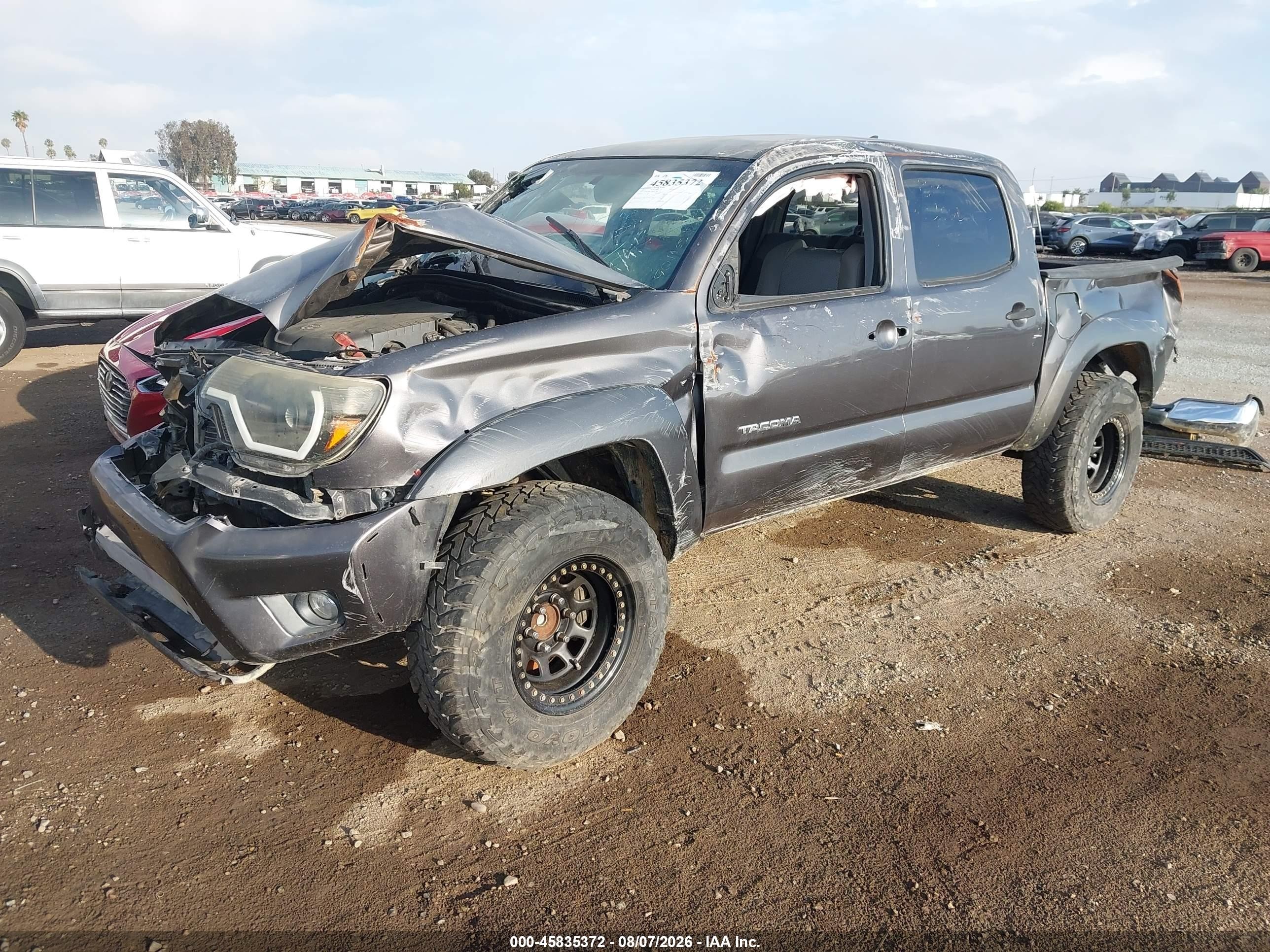 2012 Toyota Tacoma Prerunner V6 Gray vin: 5TFJU4GN7CX015138