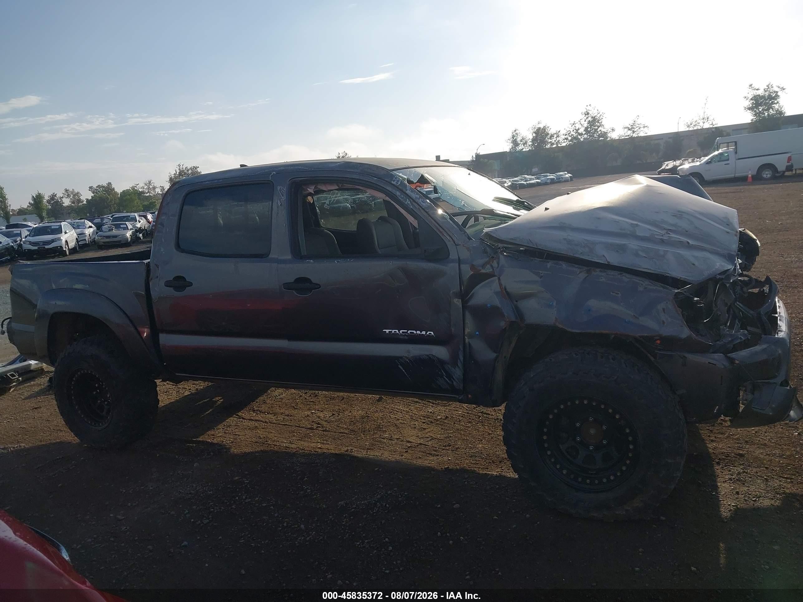 2012 Toyota Tacoma Prerunner V6 Gray vin: 5TFJU4GN7CX015138