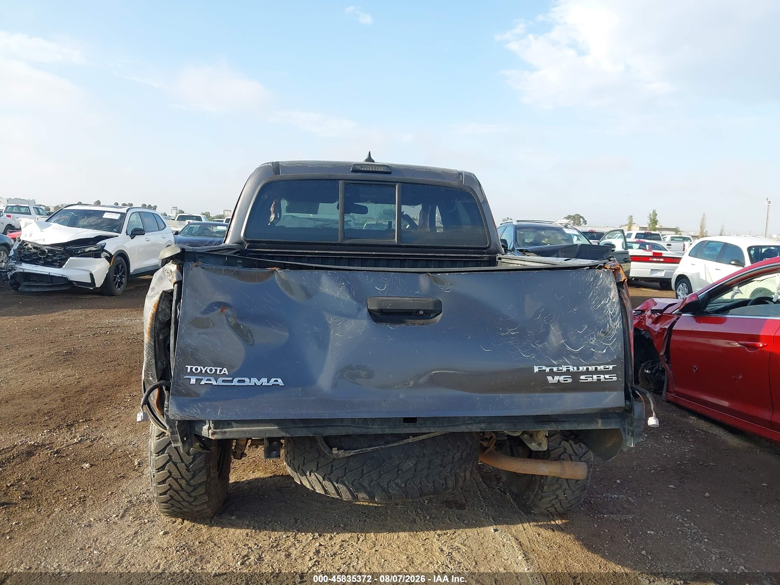 2012 Toyota Tacoma Prerunner V6 Gray vin: 5TFJU4GN7CX015138