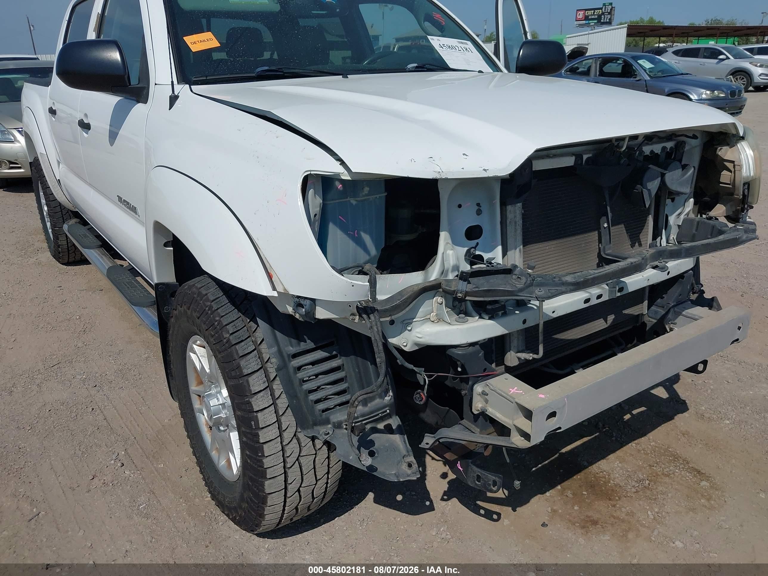 2012 Toyota Tacoma Prerunner V6 White vin: 5TFJU4GN7CX022378