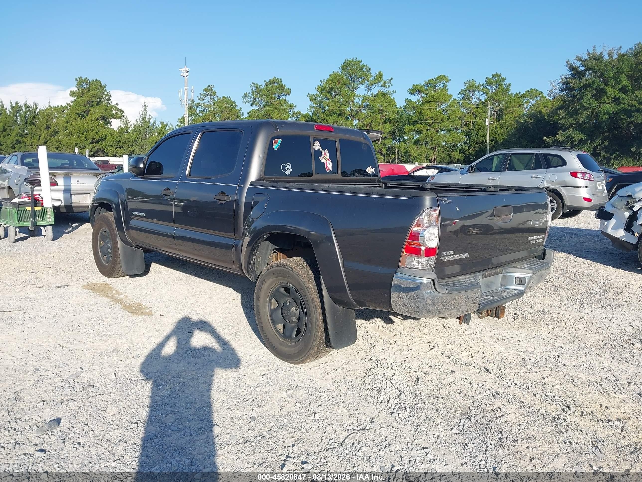 2013 Toyota Tacoma Prerunner V6 Gray vin: 5TFJU4GN7DX032491
