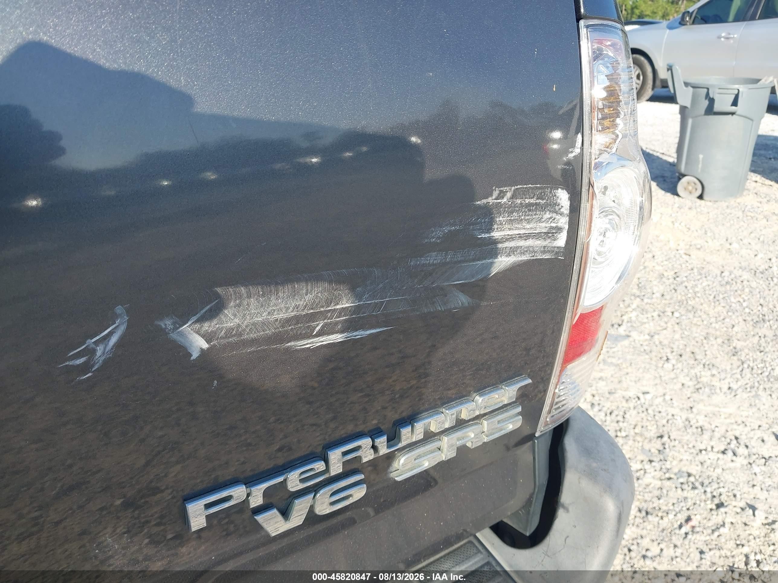 2013 Toyota Tacoma Prerunner V6 Gray vin: 5TFJU4GN7DX032491