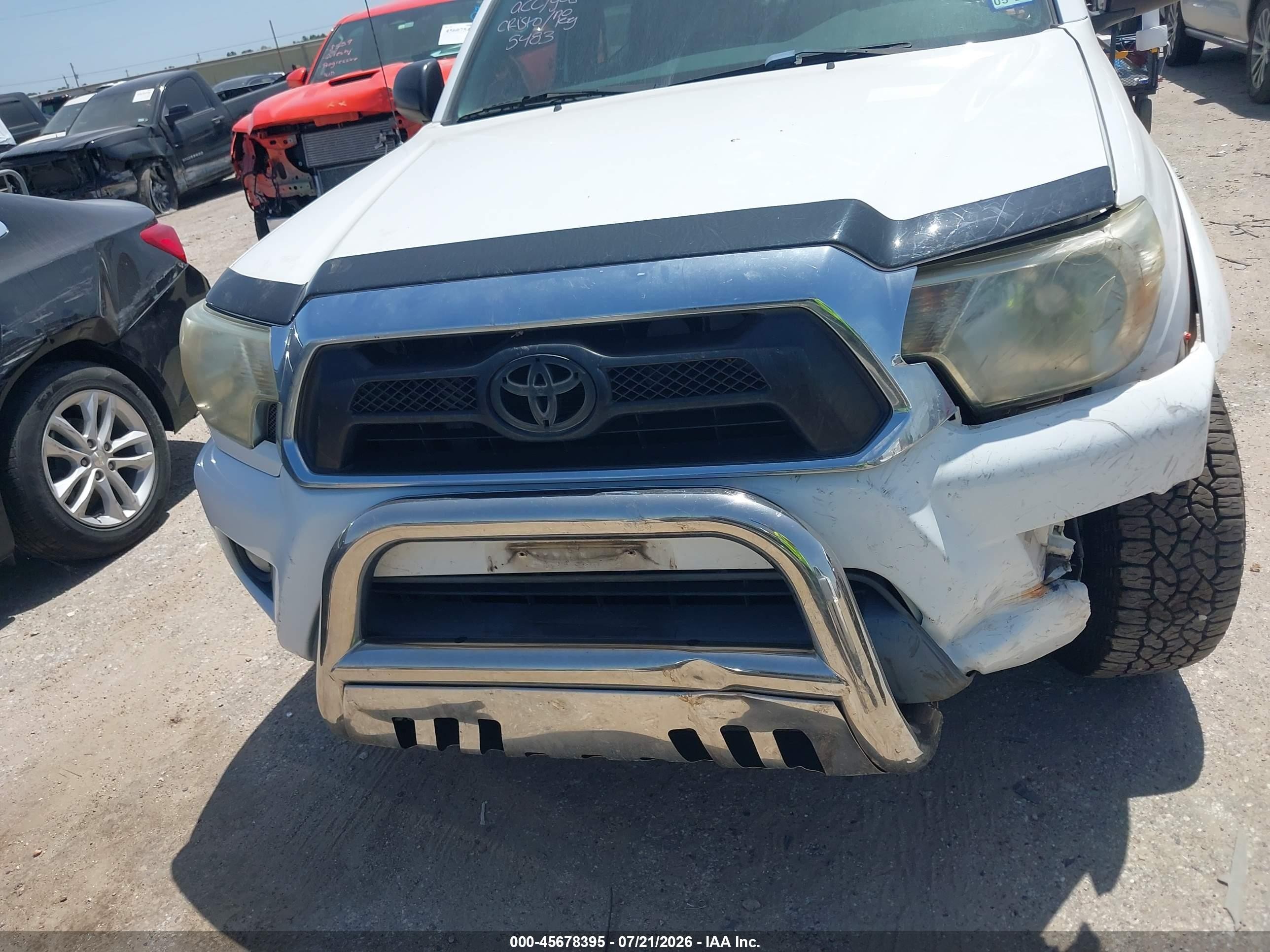 2013 Toyota Tacoma Prerunner V6 Белый vin: 5TFJU4GN7DX045483