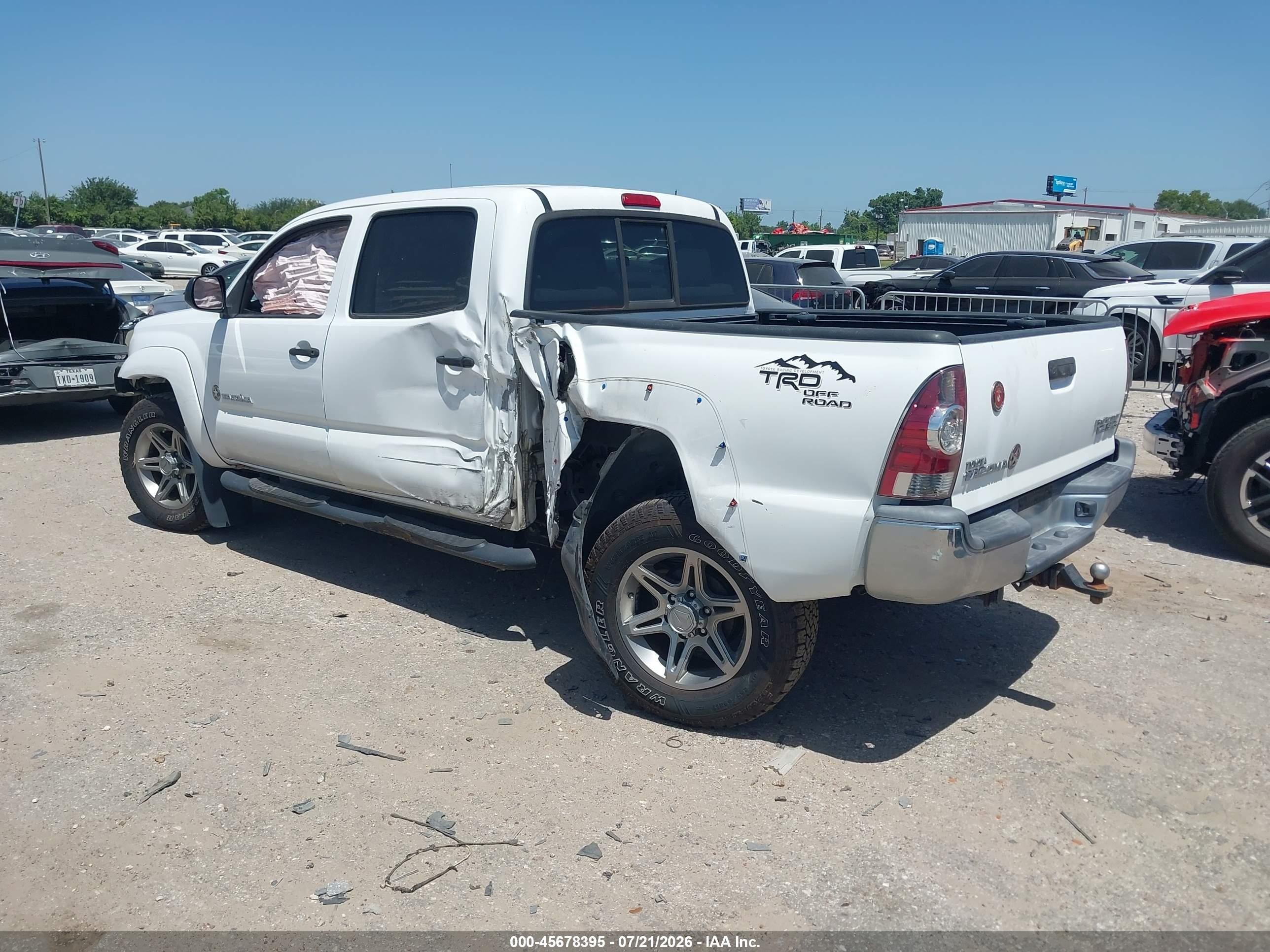 2013 Toyota Tacoma Prerunner V6 Белый vin: 5TFJU4GN7DX045483