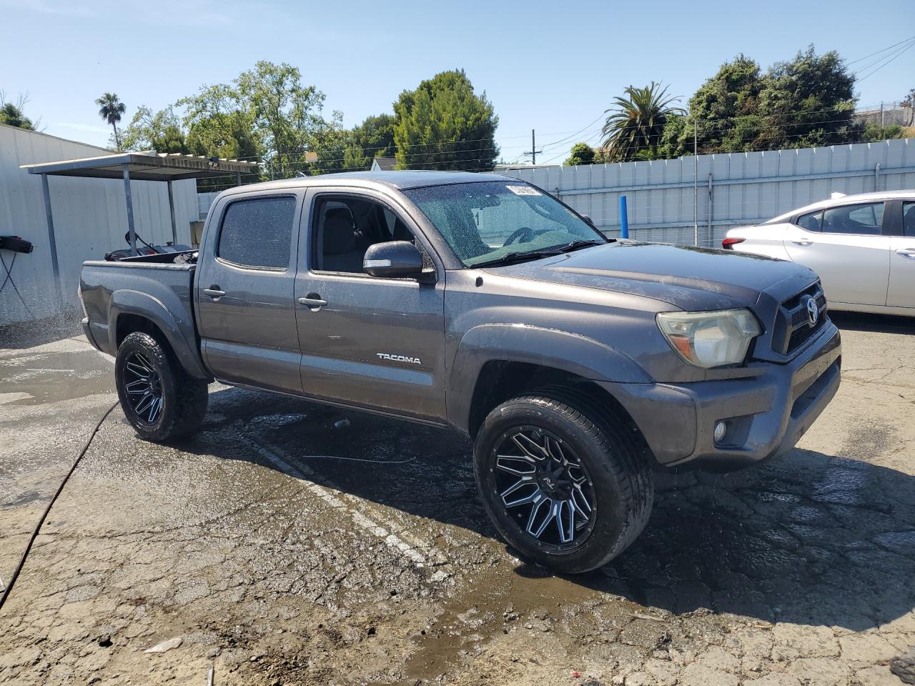 2014 Toyota Tacoma Prerunner V6 Gray vin: 5TFJU4GN7EX058221 Damage: Right Rear Wheel, Aftermarket, Acceptable