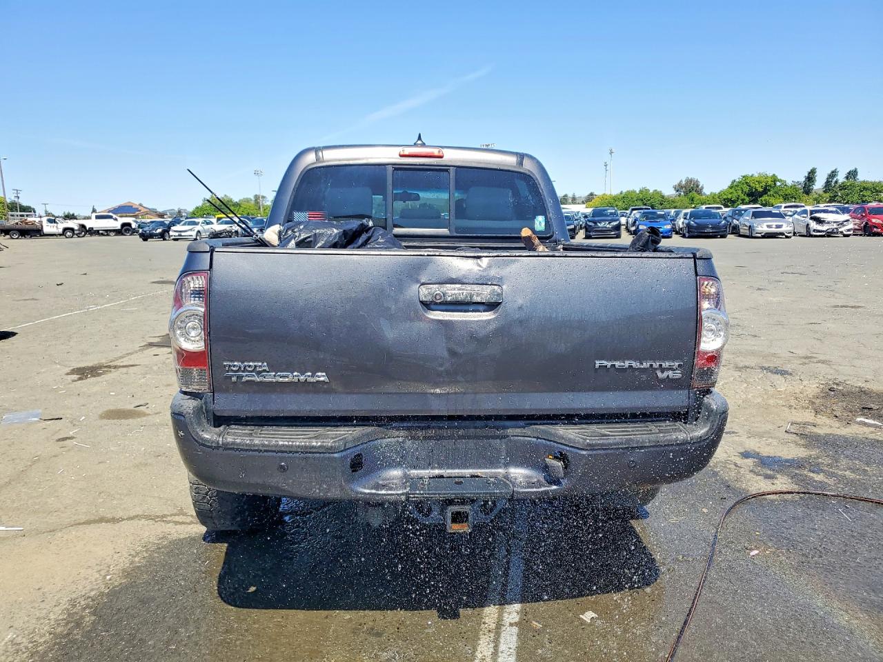 2014 Toyota Tacoma Prerunner V6 Gray vin: 5TFJU4GN7EX058221