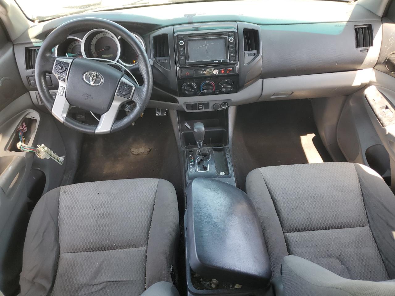 2014 Toyota Tacoma Prerunner V6 Gray vin: 5TFJU4GN7EX058221 Damage: Video Screen, Cracked, Replacement Required