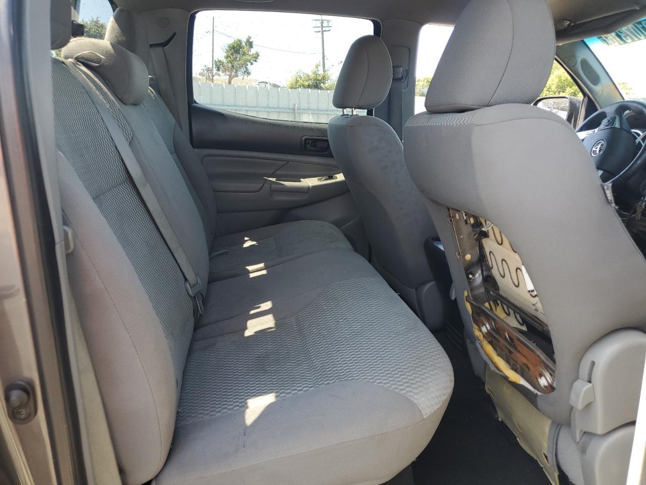 2014 Toyota Tacoma Prerunner V6 Gray vin: 5TFJU4GN7EX058221 Damage: Right Rear Seat Back, Broken, Replacement Required