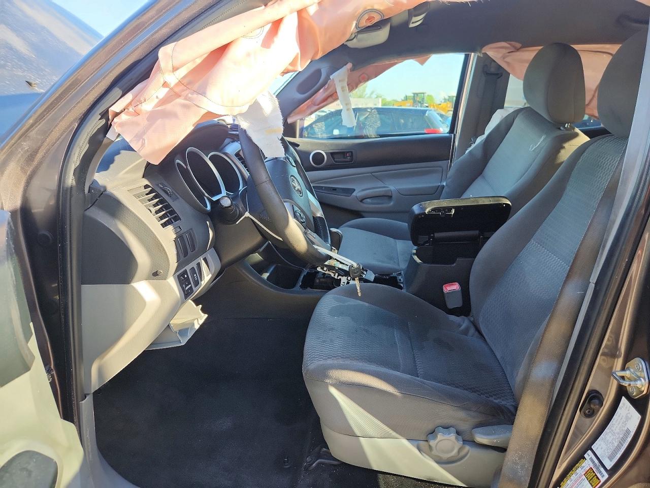 2015 Toyota Tacoma Double Cab Prerunner Gray vin: 5TFJU4GN7FX084979