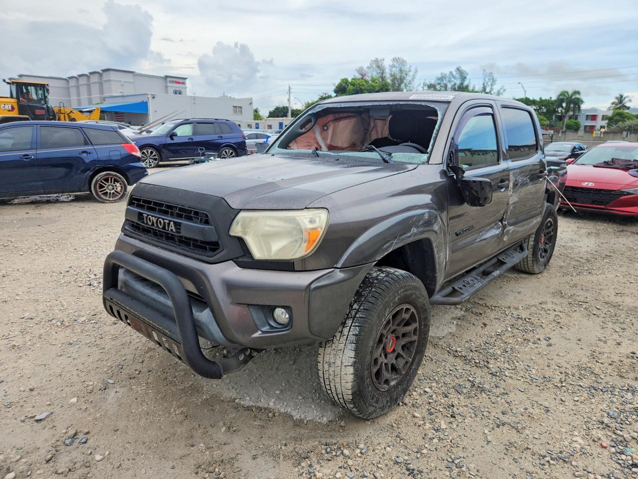 2015 Toyota Tacoma Double Cab Prerunner Серый vin: 5TFJU4GN7FX084979
