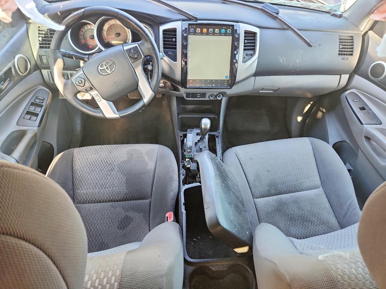 2015 Toyota Tacoma Double Cab Prerunner Gray vin: 5TFJU4GN7FX084979