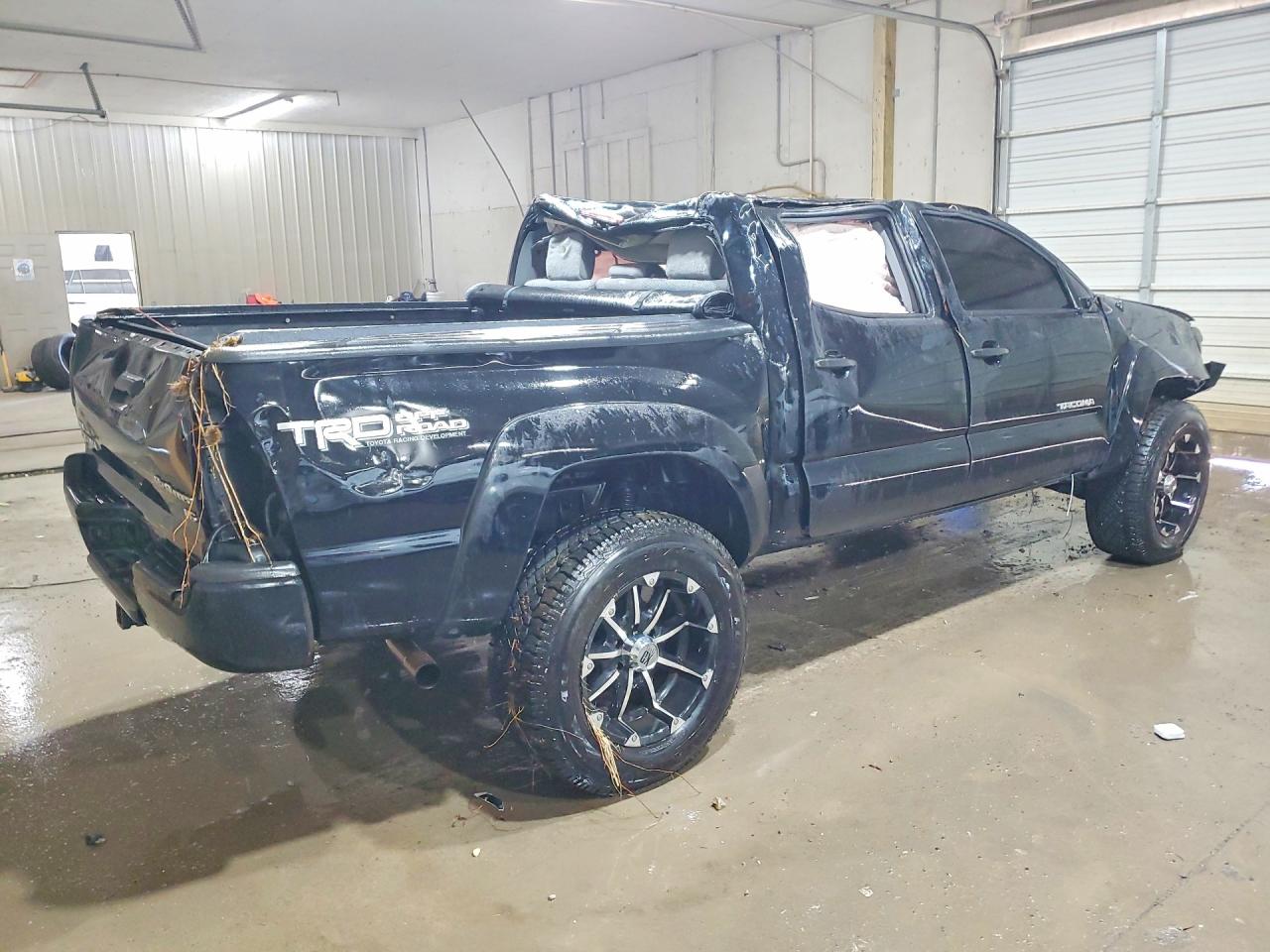 2013 Toyota Tacoma Double Cab Prerunner Black vin: 5TFJU4GN8DX041216