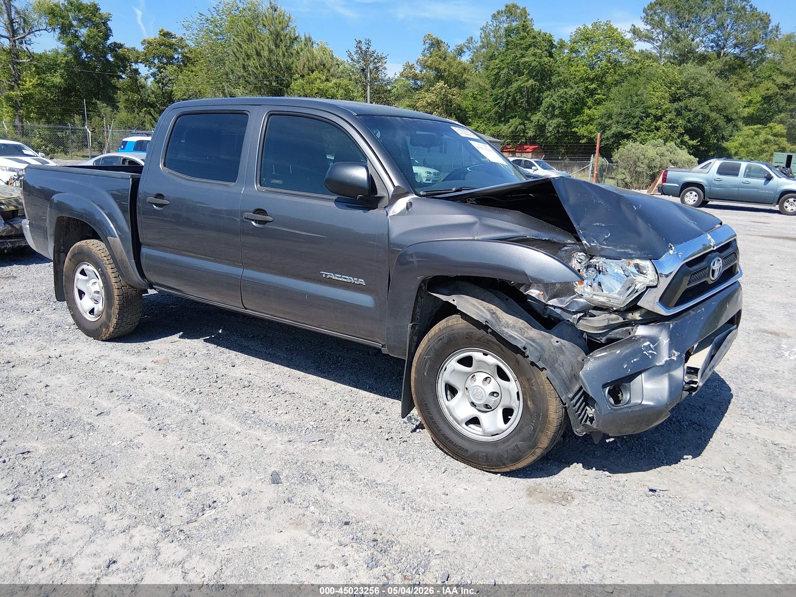2013 Toyota Tacoma Prerunner V6 Gray vin: 5TFJU4GN8DX048697