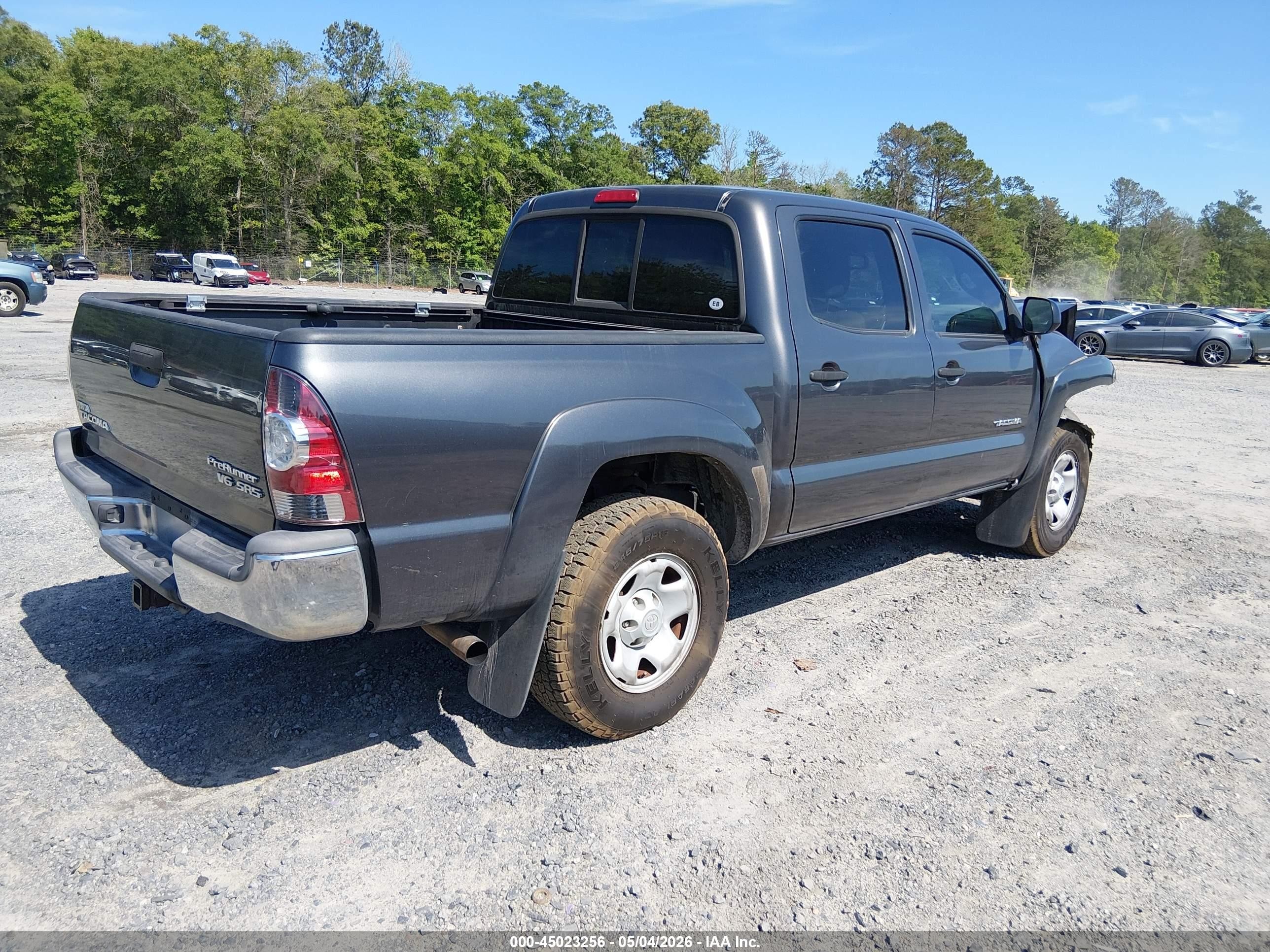 2013 Toyota Tacoma Prerunner V6 Gray vin: 5TFJU4GN8DX048697