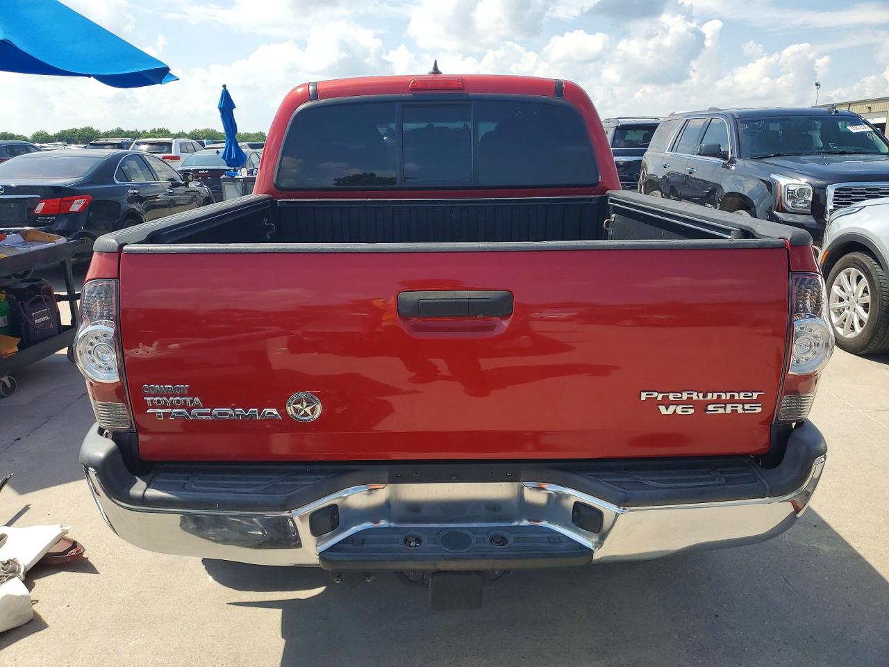 2014 Toyota Tacoma Double Cab Prerunner Red vin: 5TFJU4GN8EX059555
