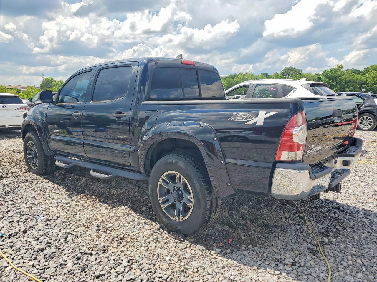 2015 Toyota Tacoma Double Cab Prerunner Black vin: 5TFJU4GN8FX077040