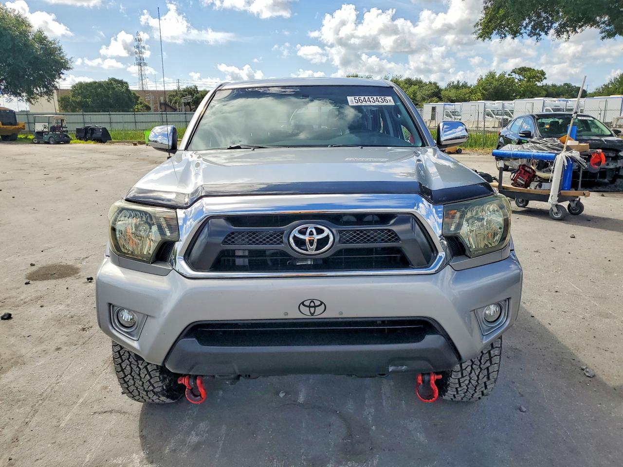 2015 Toyota Tacoma Double Cab Prerunner Серебряный vin: 5TFJU4GN8FX080360