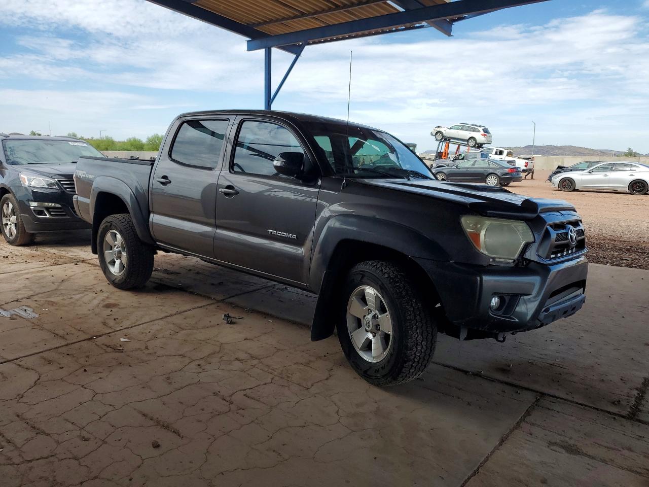 2015 Toyota Tacoma Double Cab Prerunner Charcoal vin: 5TFJU4GN8FX081069