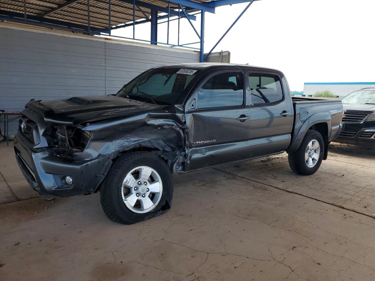 2015 Toyota Tacoma Double Cab Prerunner Charcoal vin: 5TFJU4GN8FX081069