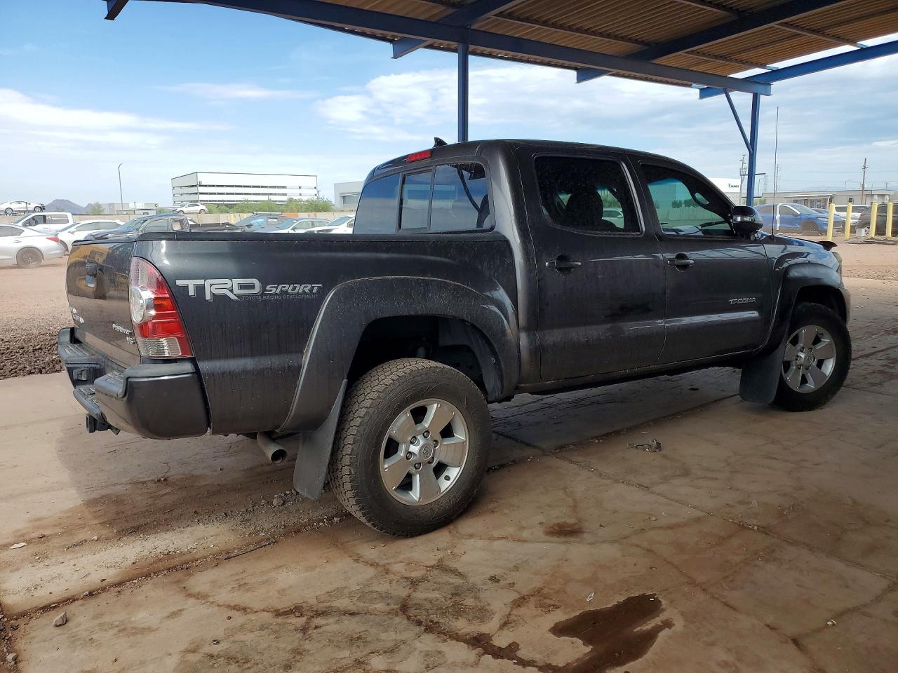 2015 Toyota Tacoma Double Cab Prerunner Charcoal vin: 5TFJU4GN8FX081069