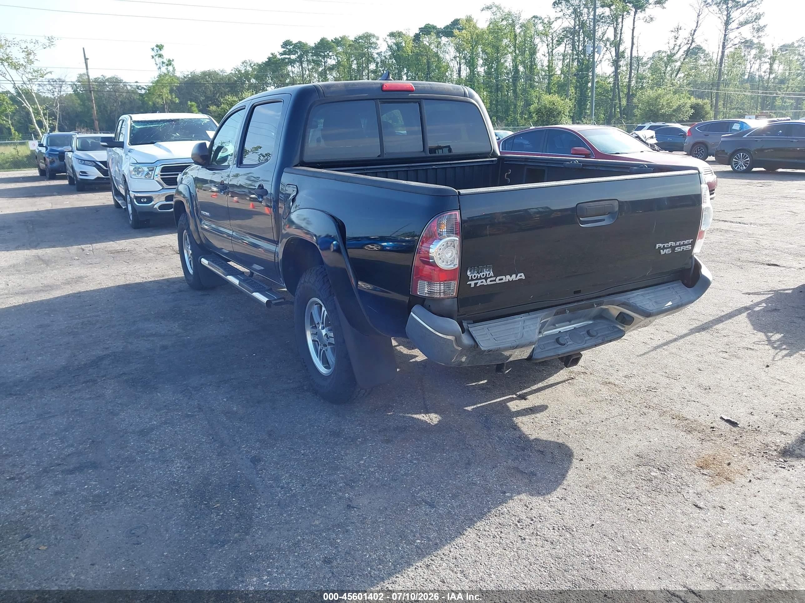 2012 Toyota Tacoma Prerunner V6 Black vin: 5TFJU4GN9CX022656