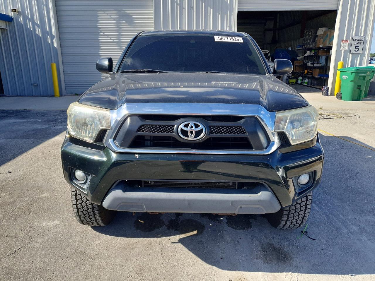 2013 Toyota Tacoma Double Cab Prerunner Green vin: 5TFJU4GN9DX034100