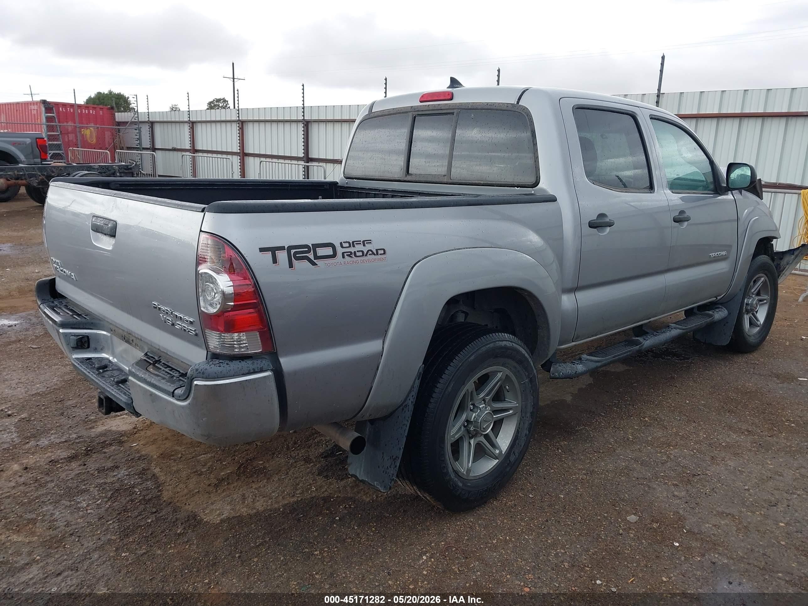 2014 Toyota Tacoma Prerunner V6 Silver vin: 5TFJU4GN9EX059662
