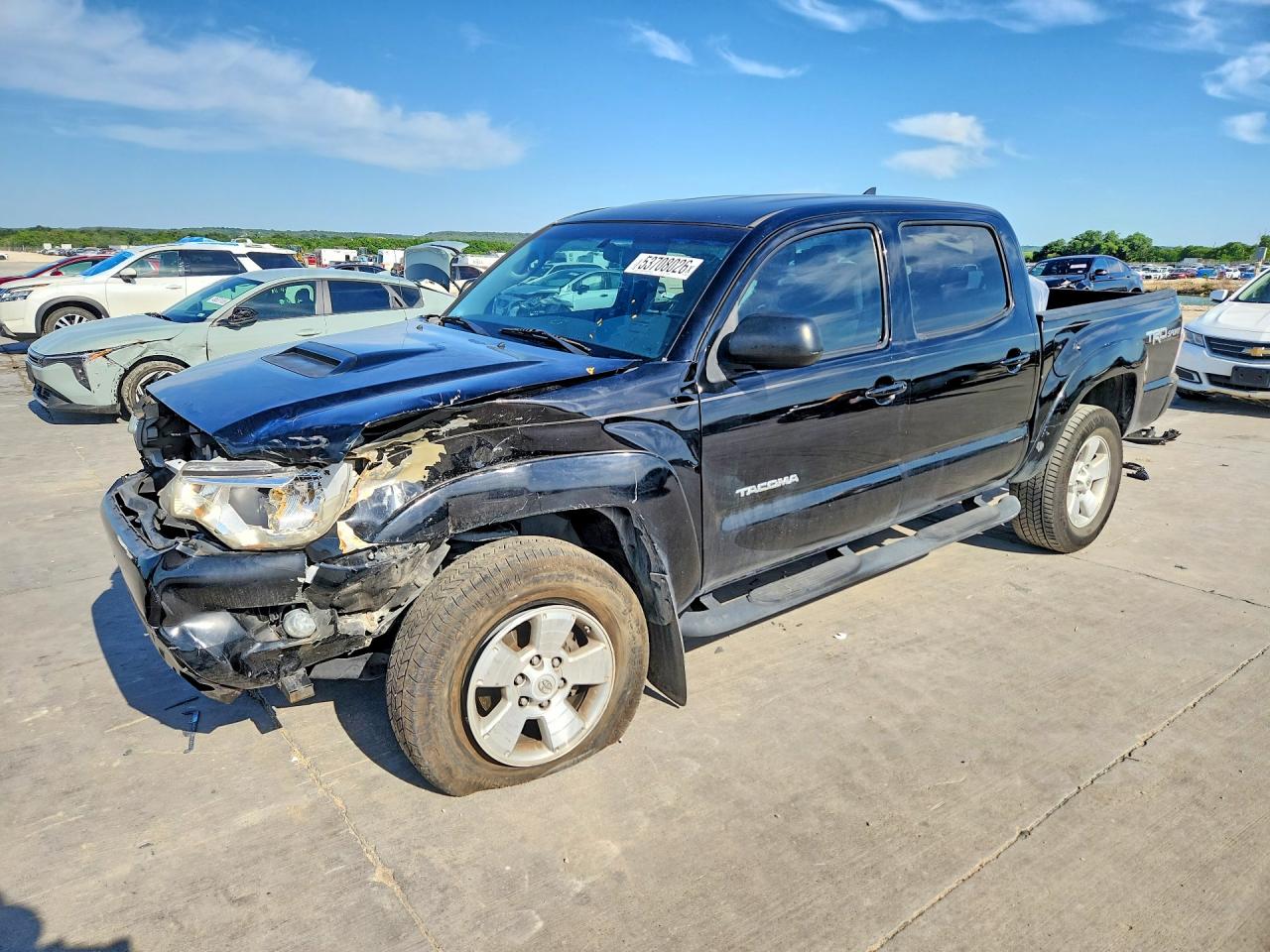 2015 Toyota Tacoma Double Cab Prerunner Black vin: 5TFJU4GN9FX067262