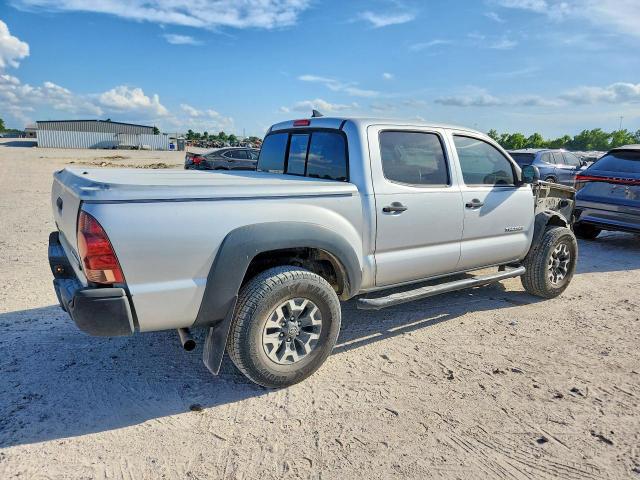 2012 Toyota Tacoma Double Cab Prerunner Silver vin: 5TFJU4GNXCX025646