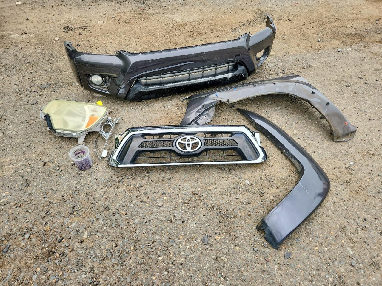 2013 Toyota Tacoma Prerunner V6 Gray vin: 5TFJU4GNXDX035448