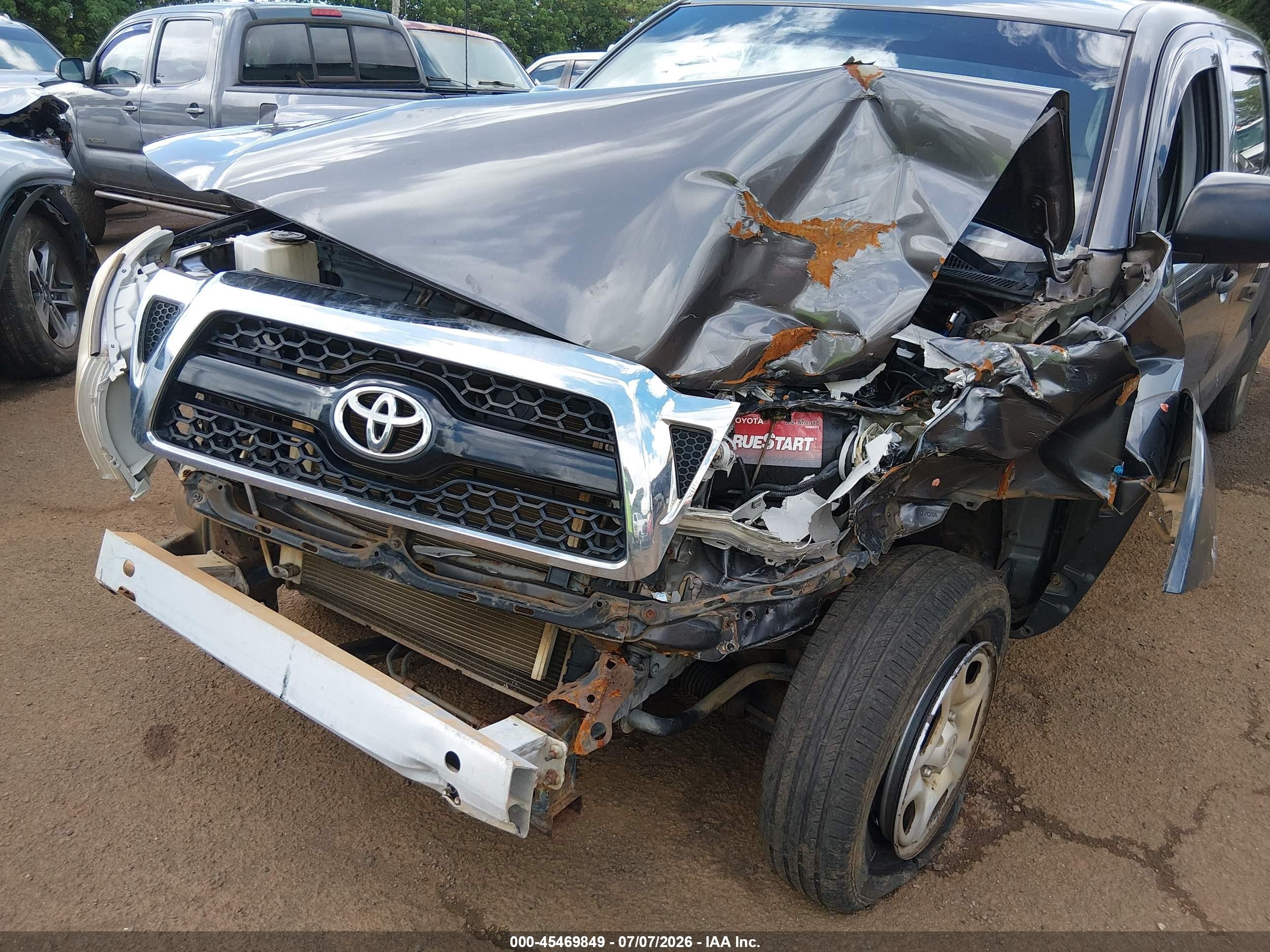 2011 Toyota Tacoma Prerunner Gray vin: 5TFJX4CN0BX004008