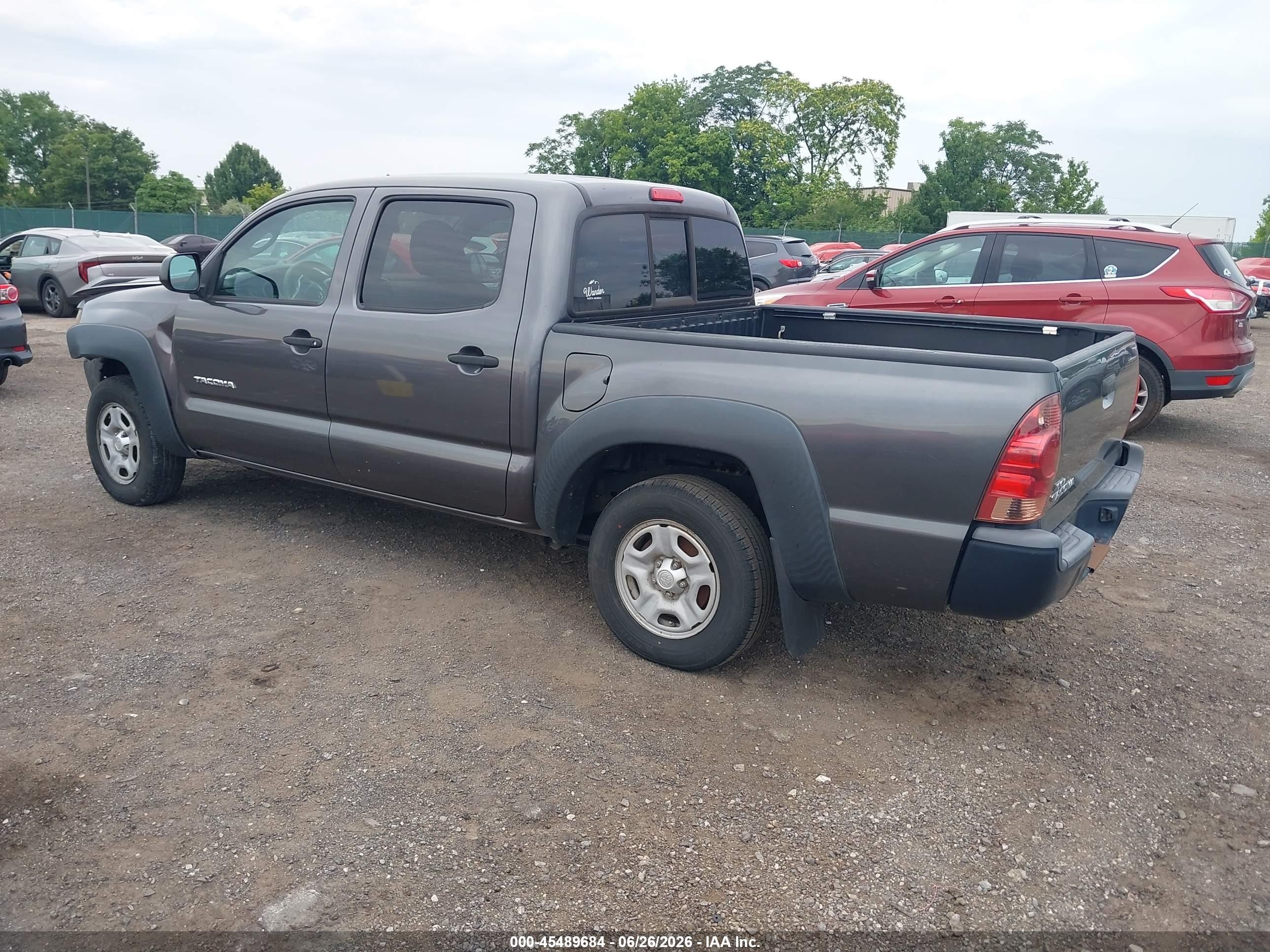 2014 Toyota Tacoma Gray vin: 5TFJX4CN0EX044402