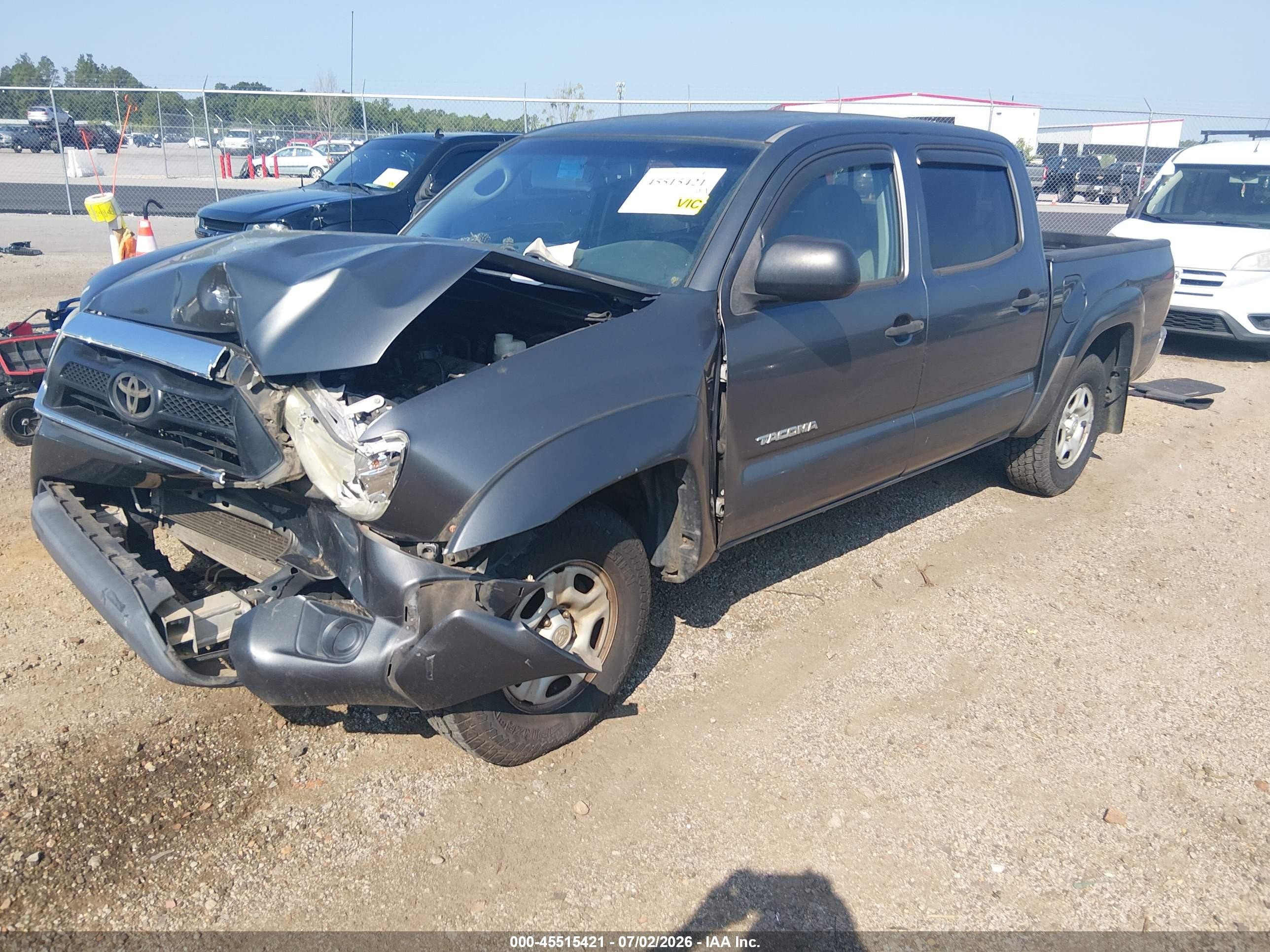 2013 Toyota Tacoma   Серый vin: 5TFJX4CN3DX032467