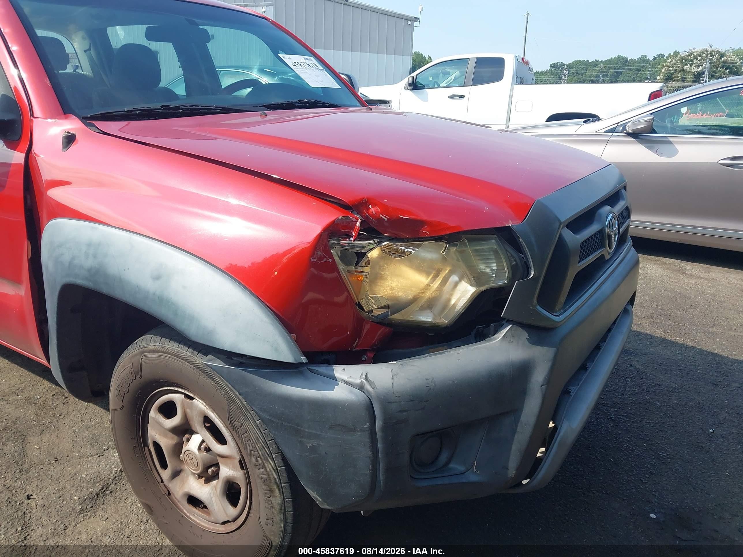 2013 Toyota Tacoma   Red vin: 5TFJX4CN6DX033449