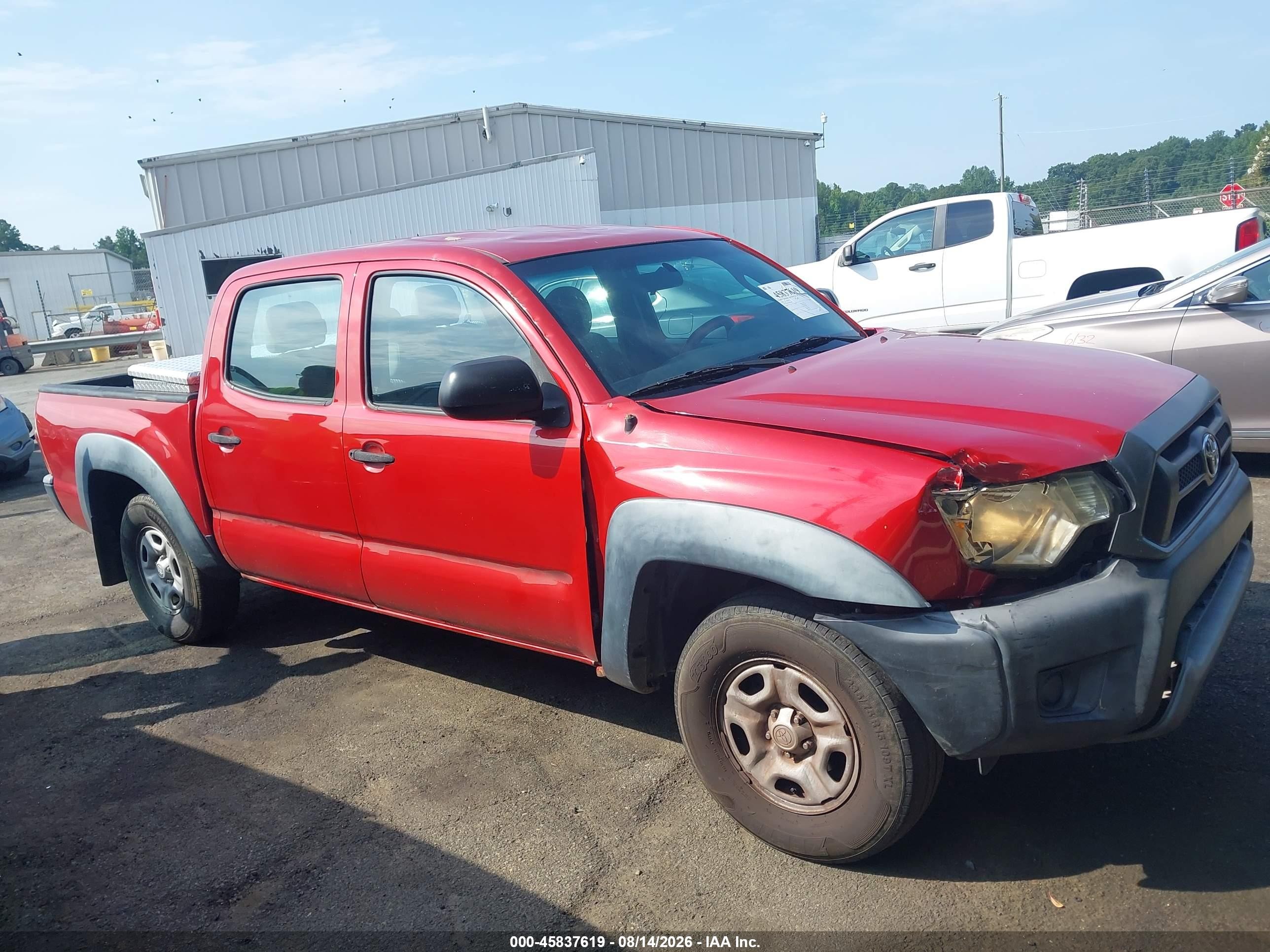 2013 Toyota Tacoma   Red vin: 5TFJX4CN6DX033449